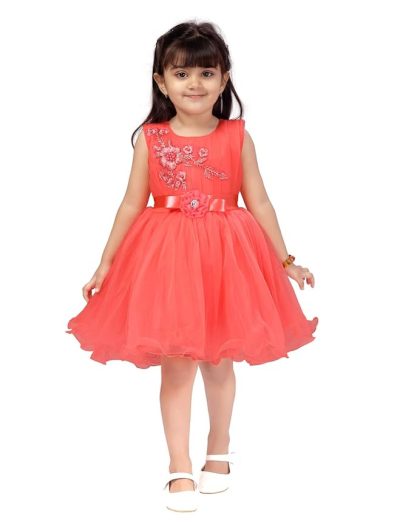 Girl's net Knee-Length Dress
