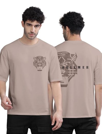 Front and Back Printed oversized T-shirt for men