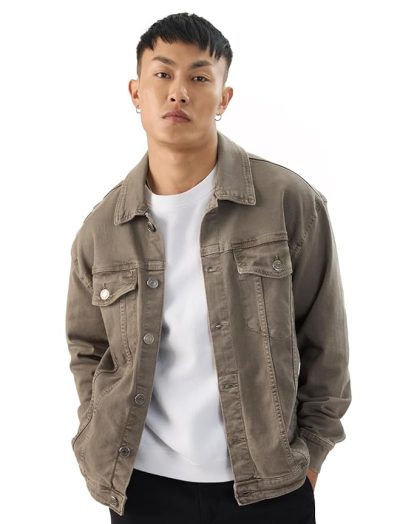 Brunet Blend Oversized Denim Jackets