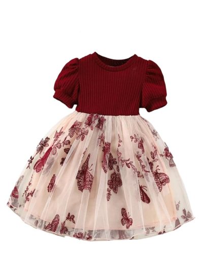 Girls Cap Sleeve Dress