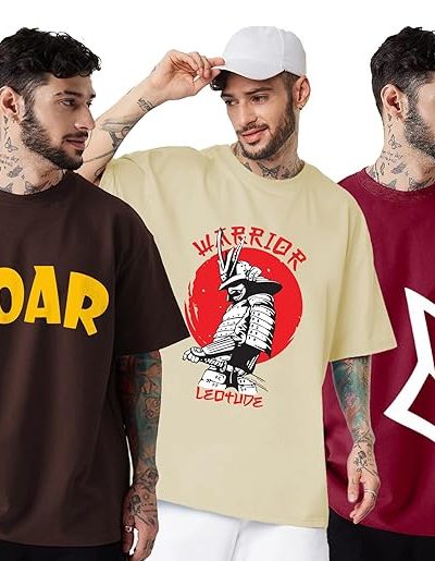 Men Half Sleeve Oversized Tshirt